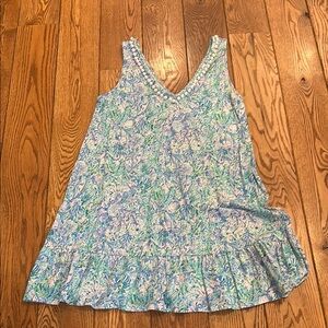 Lilly Pulitzer Blue Floral Dress